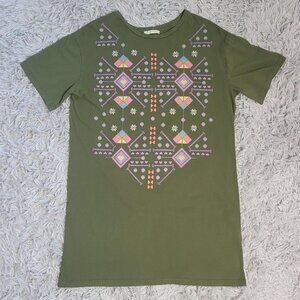 Geometric T-Shirt Dress